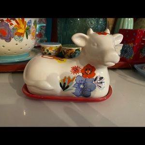 Pioneer Woman cow butter dish